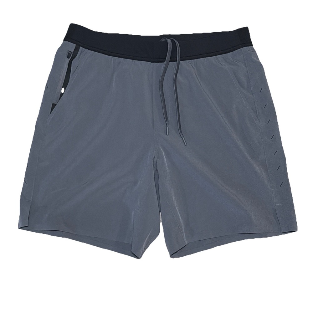 Ten Thousand Interval Training Men's Athletic Shorts Gray Drawstring 30-34x7